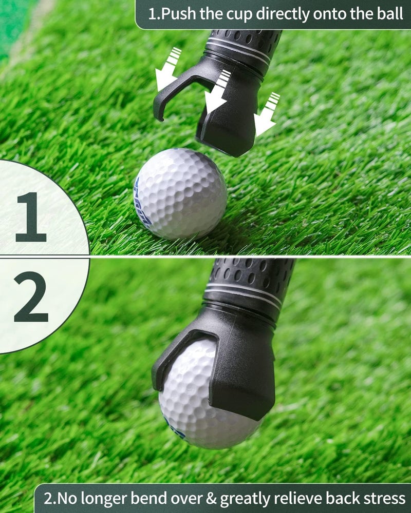 GreenHaven Golf Ball Retriever Grabber for Putters Golf Pick-up Portable Grip Sucker Tool Back Saver for Golfers，3-4 Pack - Image 3